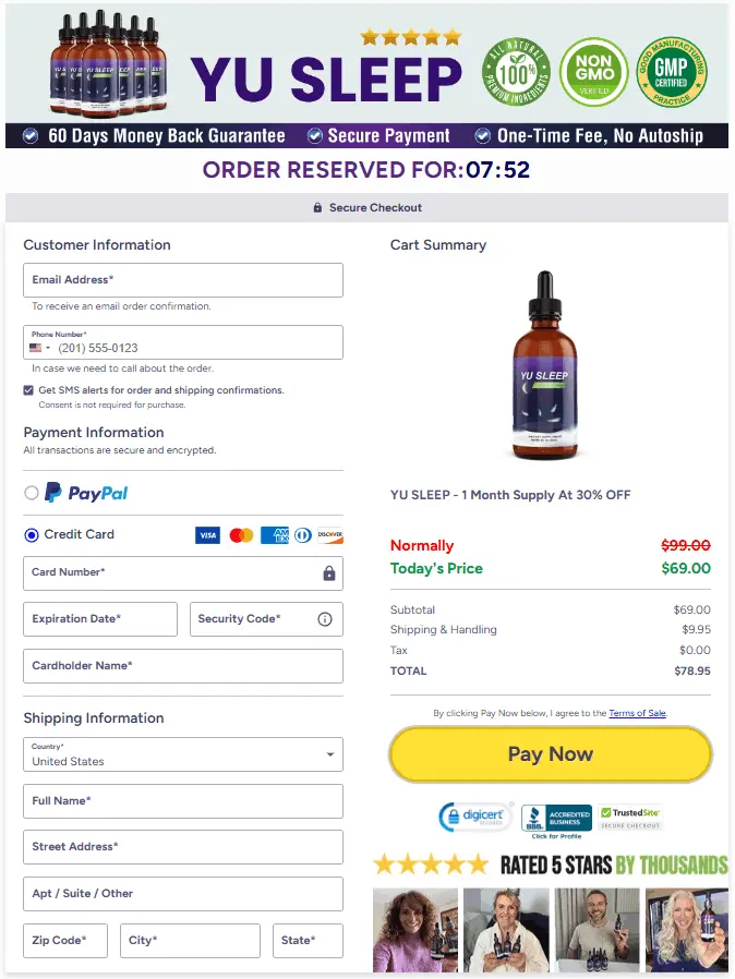 Yu Sleep Purchase Page